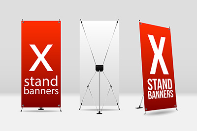X-Banner Stand 28"W x 96"H 1 side