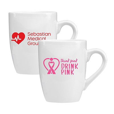 14 oz White Ceramic Mug