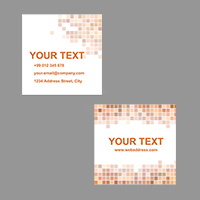24Hr Square Business Cards 1 Side