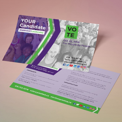 Candidate Cards/Election Postcards