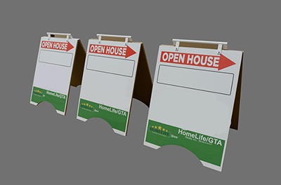 Leg Crezone Sandwich Board Signs