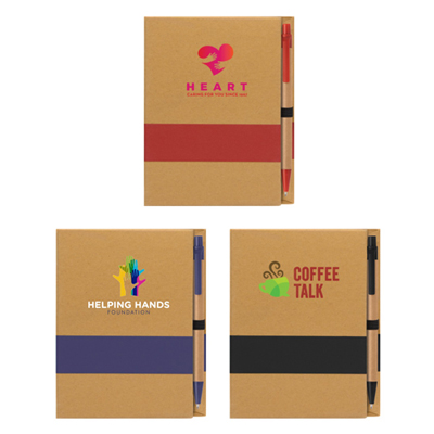 Eco Notepad, Sticky Notes & Pen Set