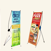 Mini Table Top X-Banner Stand 1 side