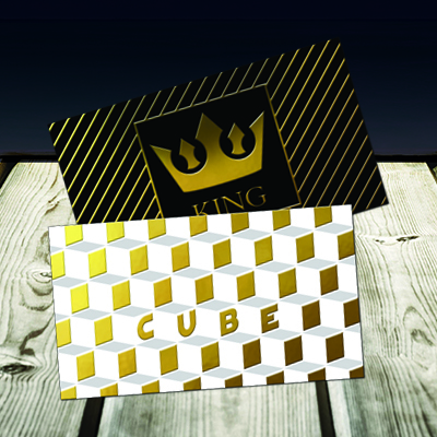 Raised Spot UV & Foil Business Cards