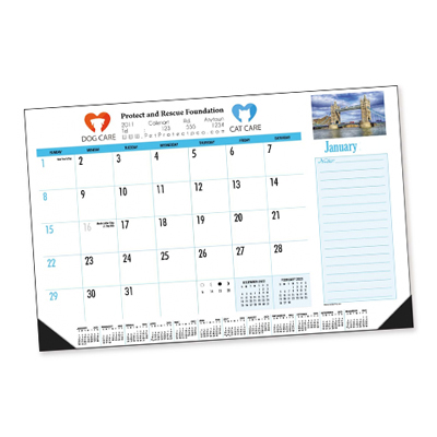 Desk And Counter Pad Calendar