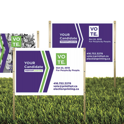 Corrugated Sign Screen Printed