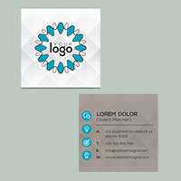 Square Business Cards 2 Side
