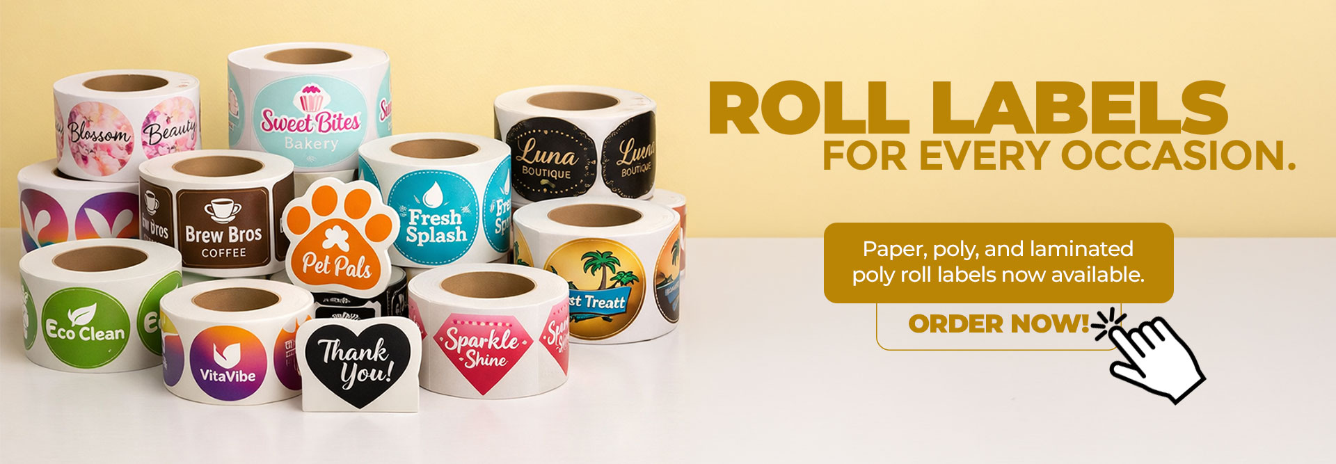Pre-order - Paper Roll Labels