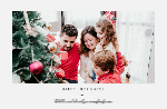 Design 010 - 8.5x5.5 - Happy Holiday Minimalist Front