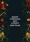 Design 27 - Vibrant Christmas Family 5"x7" Back