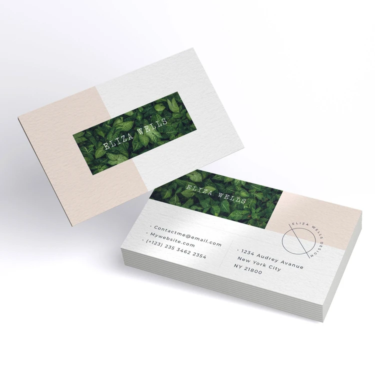 Cartes de visite non couchées