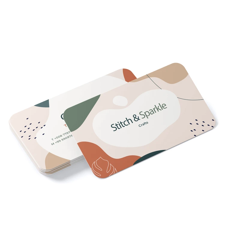 Cartes de visite arrondies