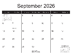 Canadian 2026 Calendar - Canadian Dates (December 2025 to December 2026)