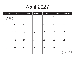 Canadian 2027 Calendar - Canadian Dates (December 2026 to December 2027)