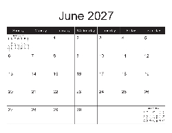 Canadian 2027 Calendar - Canadian Dates (December 2026 to December 2027)