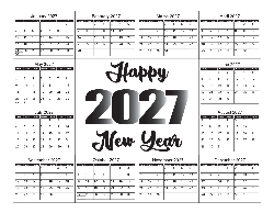 Canadian 2027 Calendar - Canadian Dates (December 2026 to December 2027)