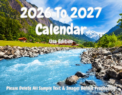 USA 2026 Calendar - USA Dates (December 2025 to December 2026)