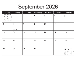 USA 2026 Calendar - USA Dates (December 2025 to December 2026)