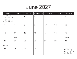 USA 2027 Calendar - USA Dates (December 2026 to December 2027)