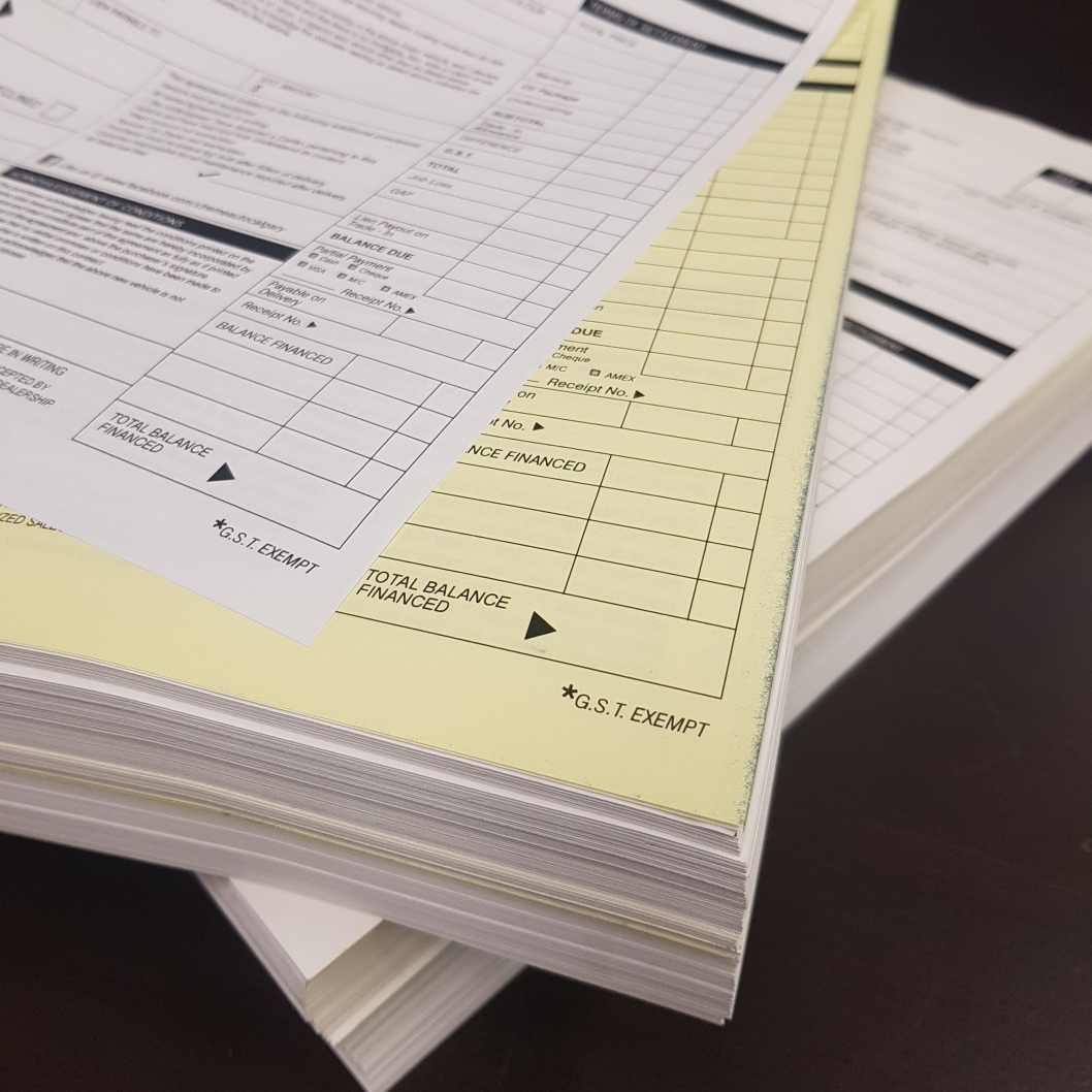 Carbonless NCR Forms