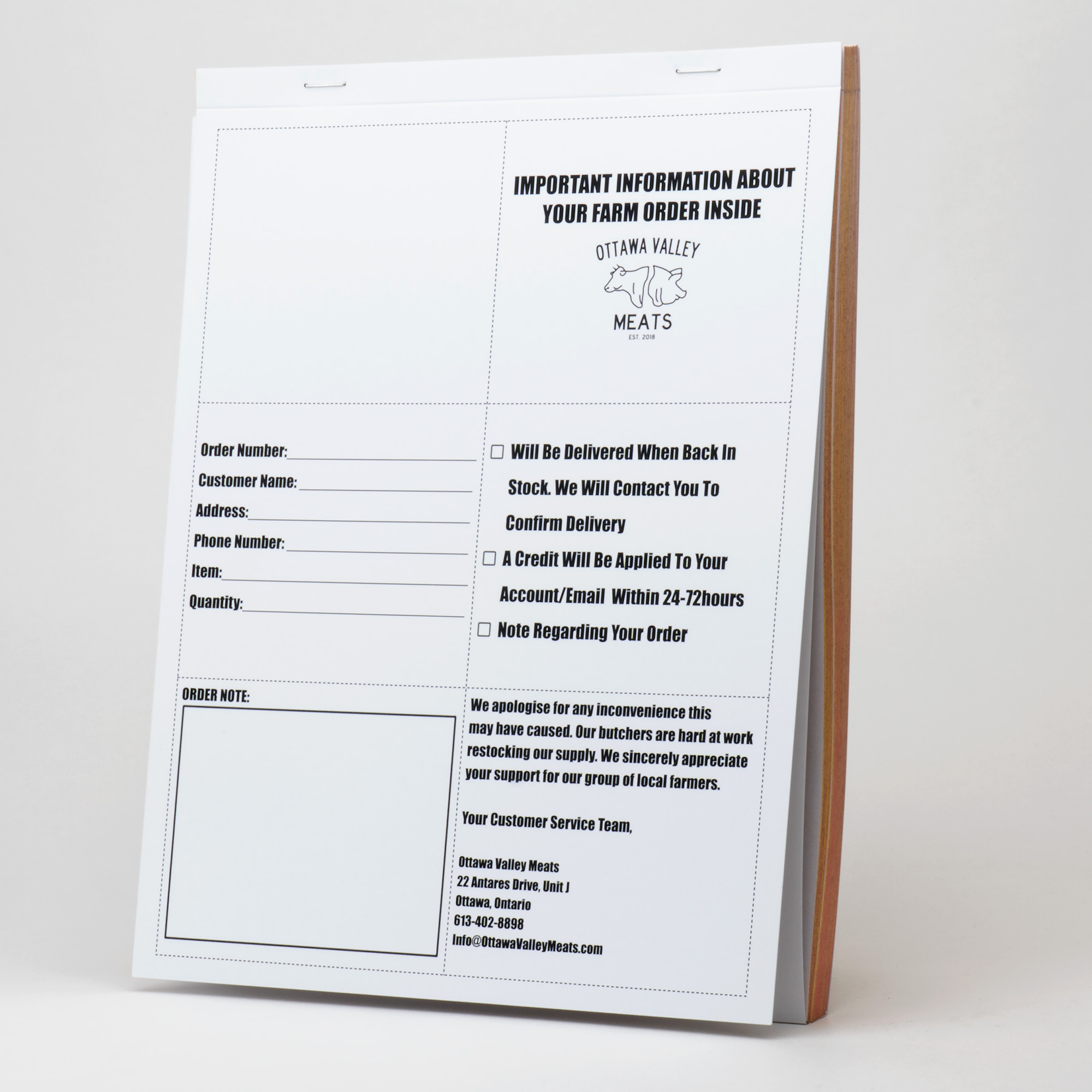 Carbonless NCR Form Books