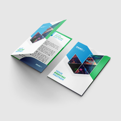 Open custom presentation folder showing interior pockets