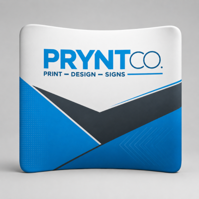 Curved Fabric Pillow Case Media Wall 1