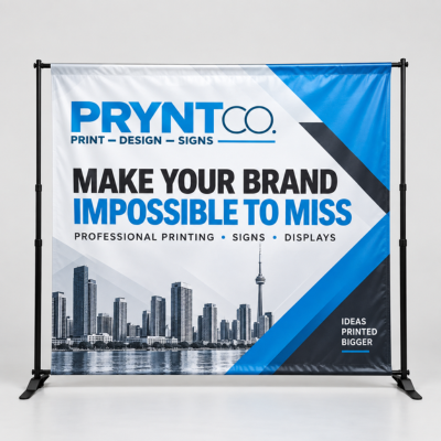 Adjustable Telescopic Banner Display 1