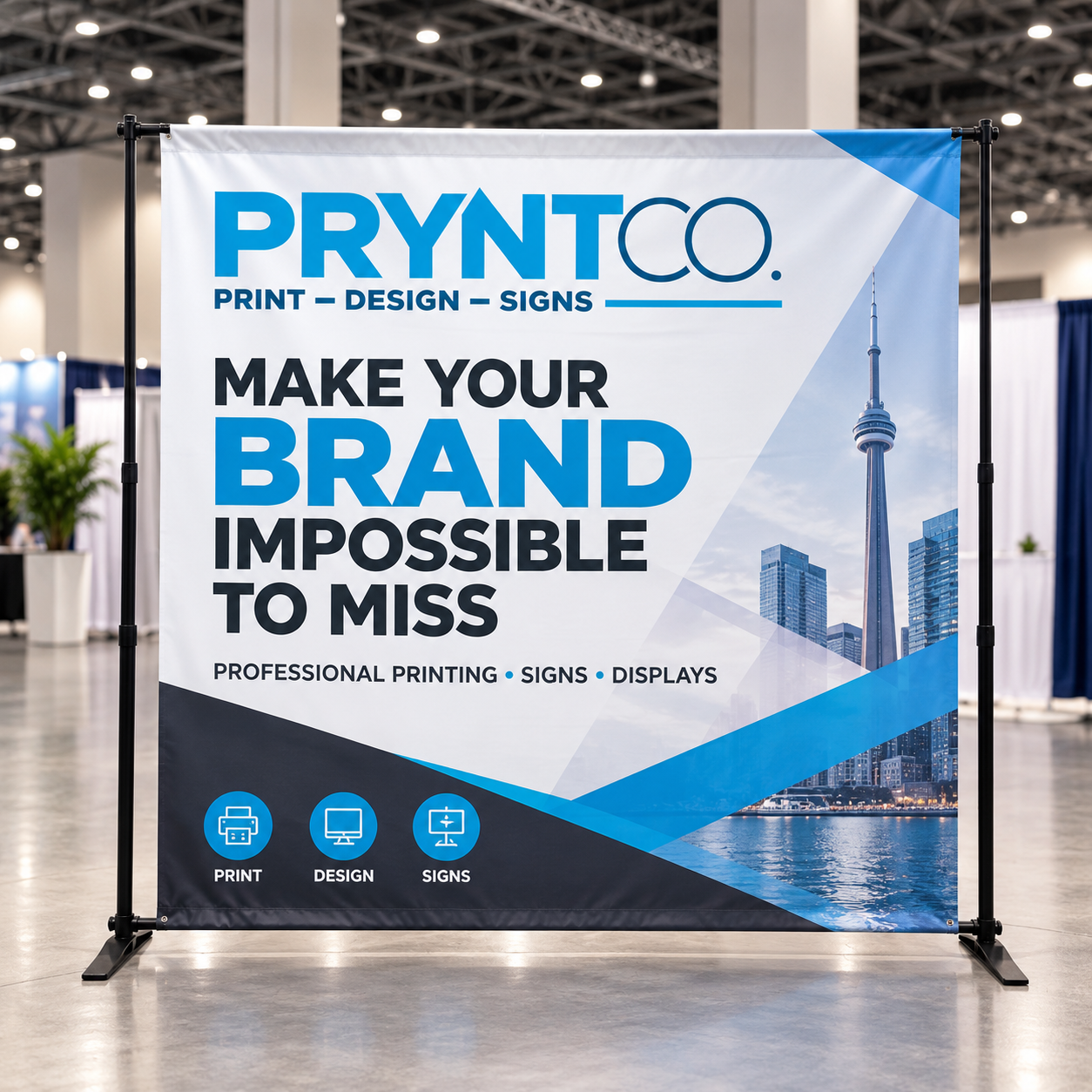 Adjustable Telescopic Banner Display 3