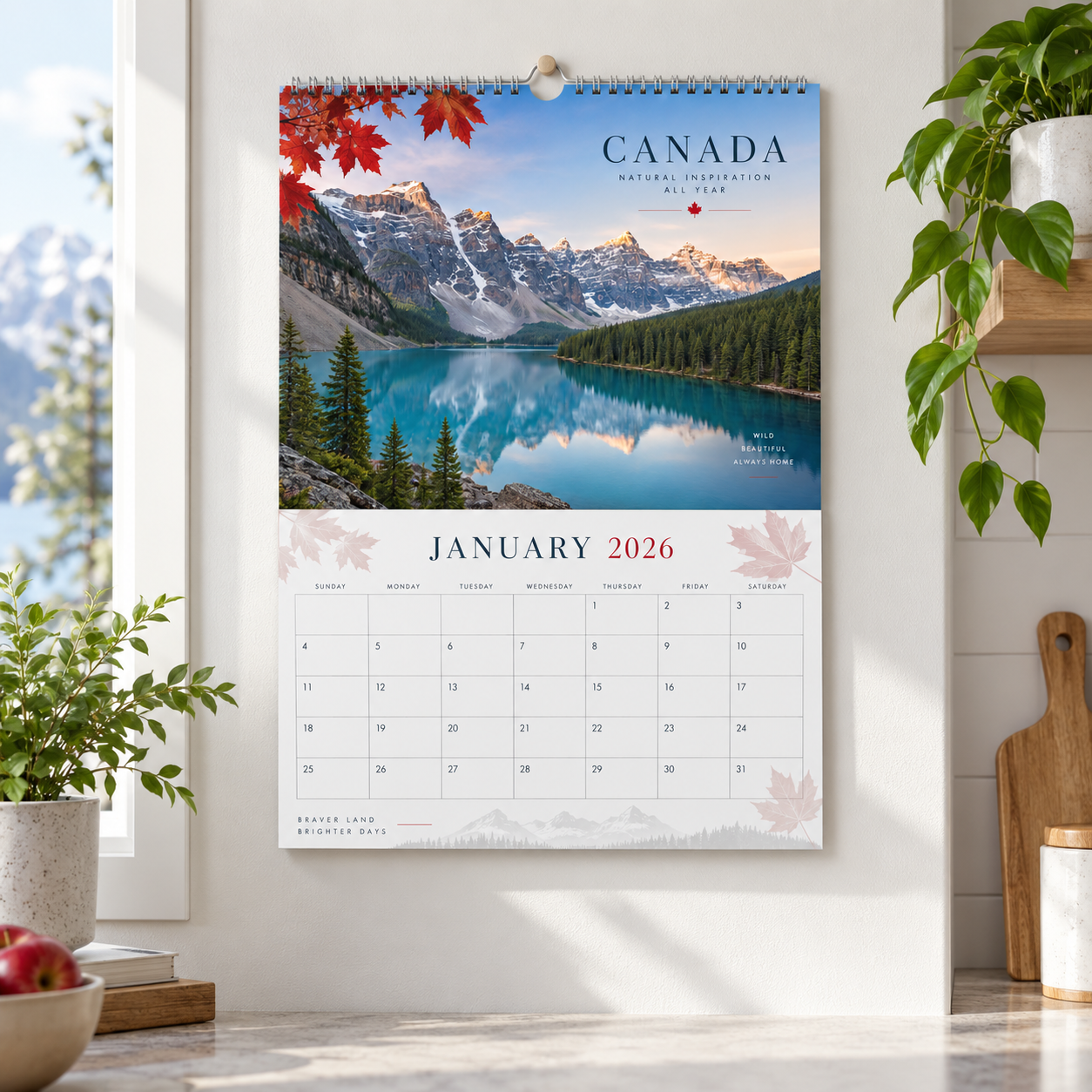 28-Page Self Cover Wall Calendars 4