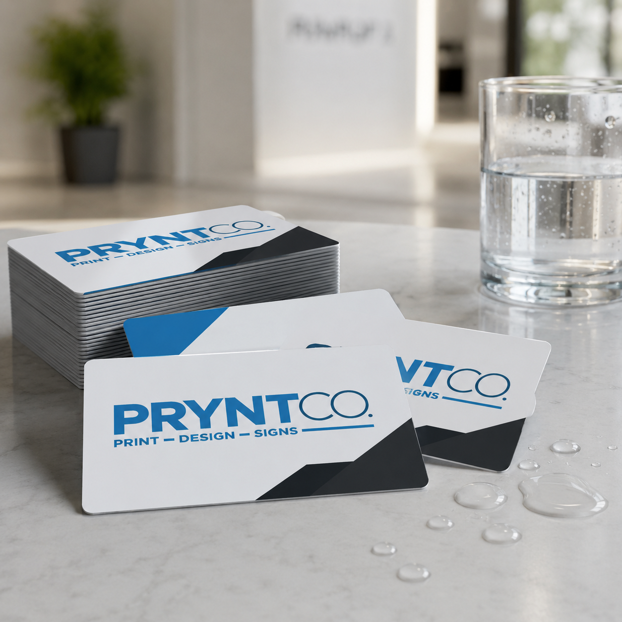 PVC (waterproof) Business Cards 4