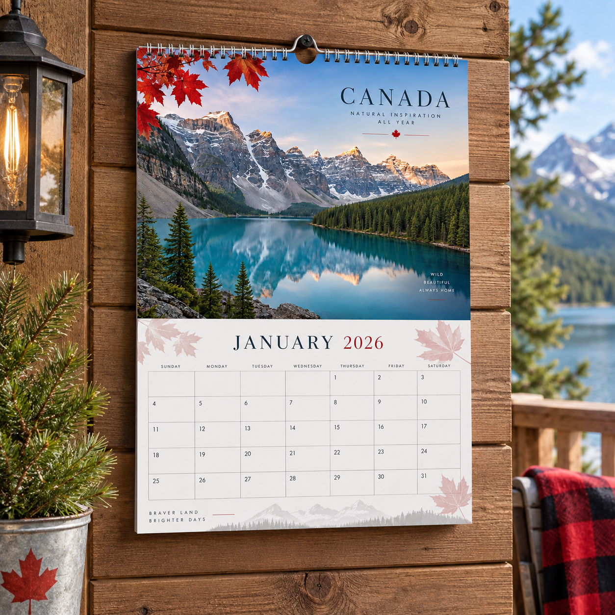 28-Page Self Cover Wall Calendars 3