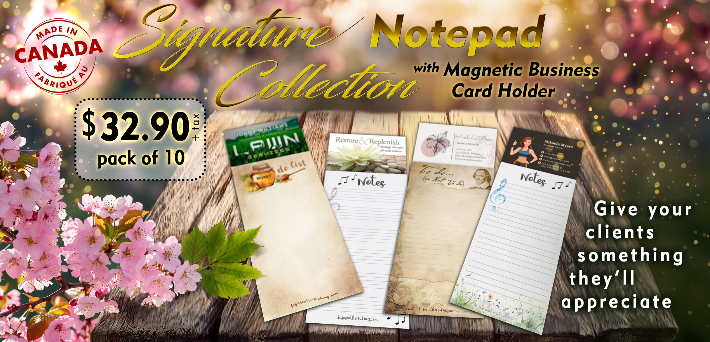 Signature Notepads