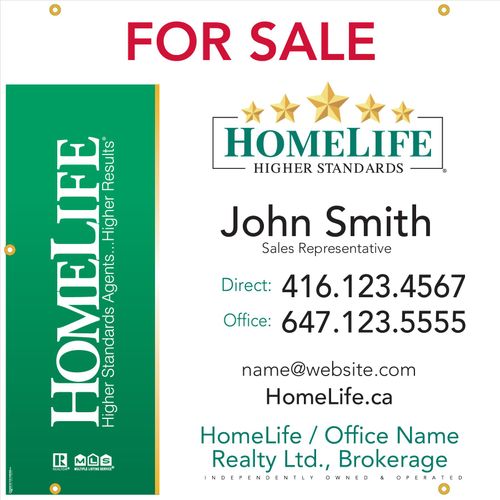HomeLife - For Sale - Banner - 36x36