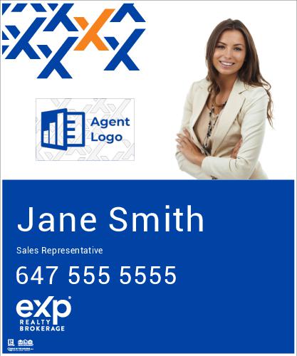 eXp Realty - For Sale -  30x36 - Style 2 with Agent Logo and Photo