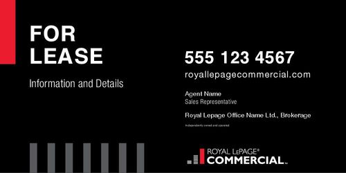 Royal LePage Commercial - 8x4 - Single - Black