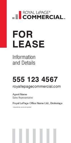 Royal LePage Commercial - 2x4 - Single - White