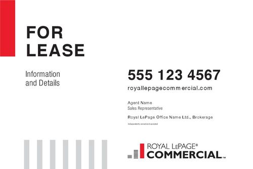 Royal LePage Commercial - 6x4 - Single - White