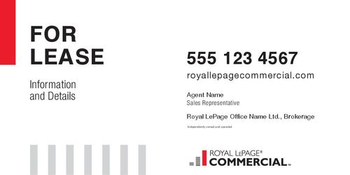 Royal LePage Commercial - 8x4 - Single - White