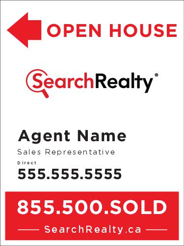 Search Realty Sandwich Board  18 x 24 - 1 Agent