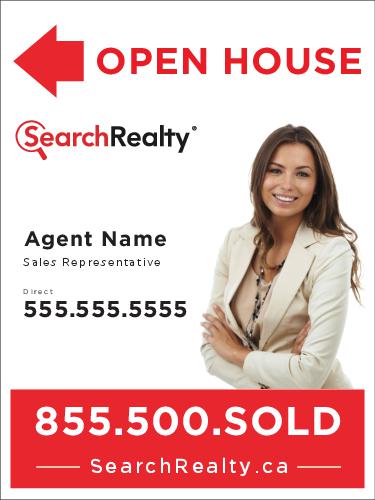 Search Realty Sandwich Board  18 x 24 with Photo -1 Agent