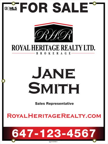 Royal Heritage Realty - For Sale Sign - 24x32