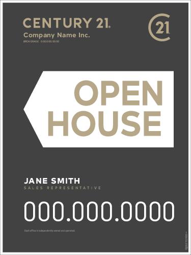 Century 21 Sandwich Board Black - 18x24