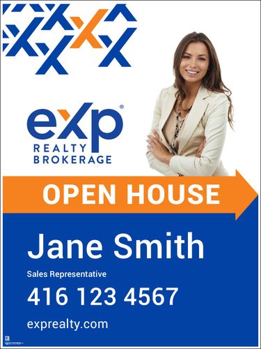 eXp Sandwich Board Style 2 - 24x32 w/Photo