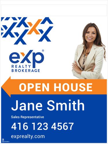 eXp Sandwich Board Style 2 - 24x32 w/Photo & Marker Panel