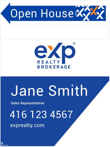 eXp Sandwich Board Style 1 - 24x32 w/Marker Panel