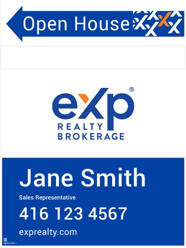 eXp Sandwich Board Style 3 - 24x32 w/Marker Panel