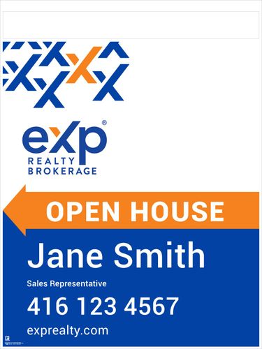 eXp Sandwich Board Style 2 - 24x32 w/Marker Panel