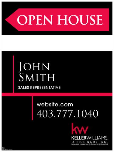 KW - Sandwich Board - Black - 18x24 - w/Marker Panel