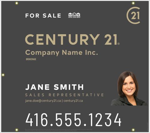 Century 21 For Sale Sign Standard - 36x32 with Photo